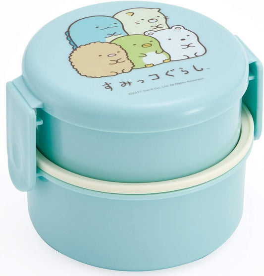 Sumikkogurashi 2 Tier Round Bento Lunch Box (17oz)