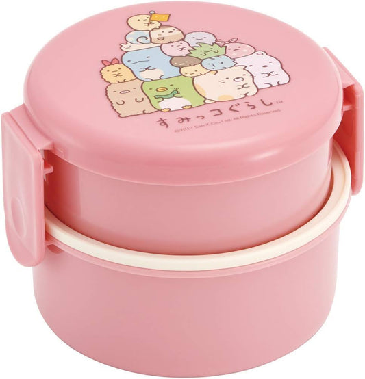 Sumikkogurashi 2 Tier Round Bento Lunch Box (17oz)