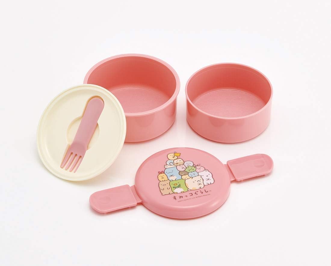 Sumikkogurashi 2 Tier Round Bento Lunch Box (17oz)