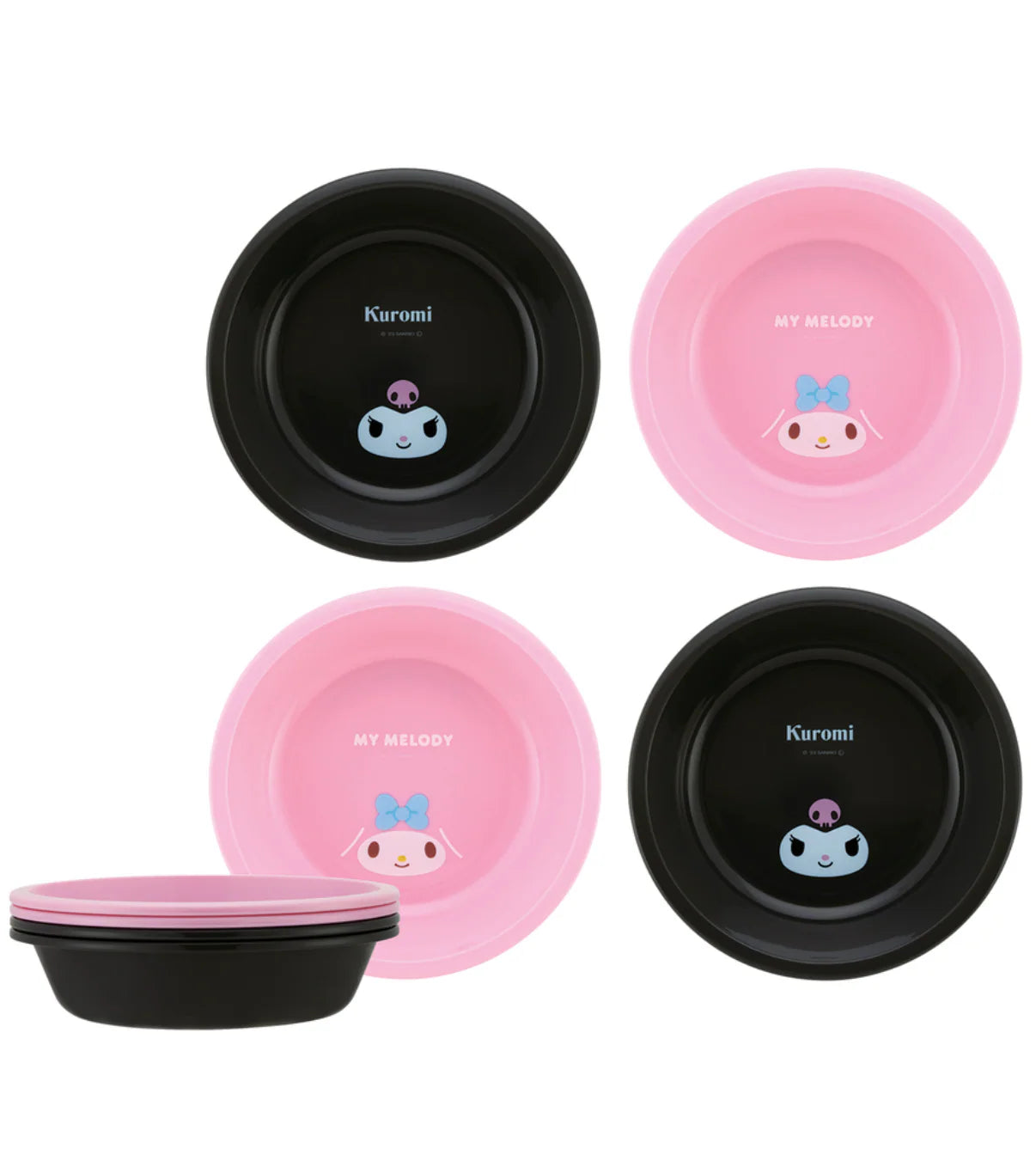 My Melody and Kuromi Bowl Set 4 Pieces