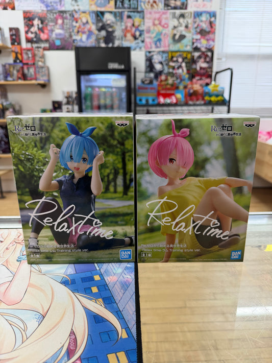 Re:Zero Starting Life in Another World Relax Time Rem and Ram (Training Ver.)