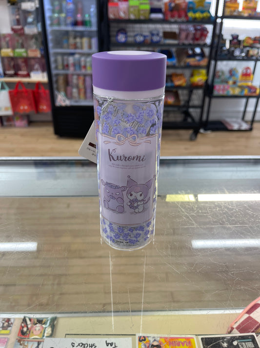 Kuromi Water Bottle (Floral Wreath)