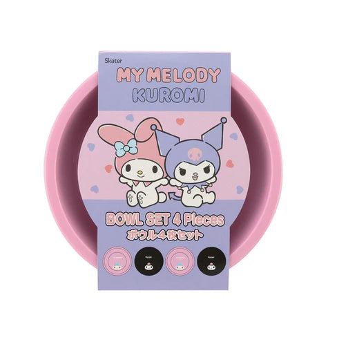 My Melody and Kuromi Bowl Set 4 Pieces