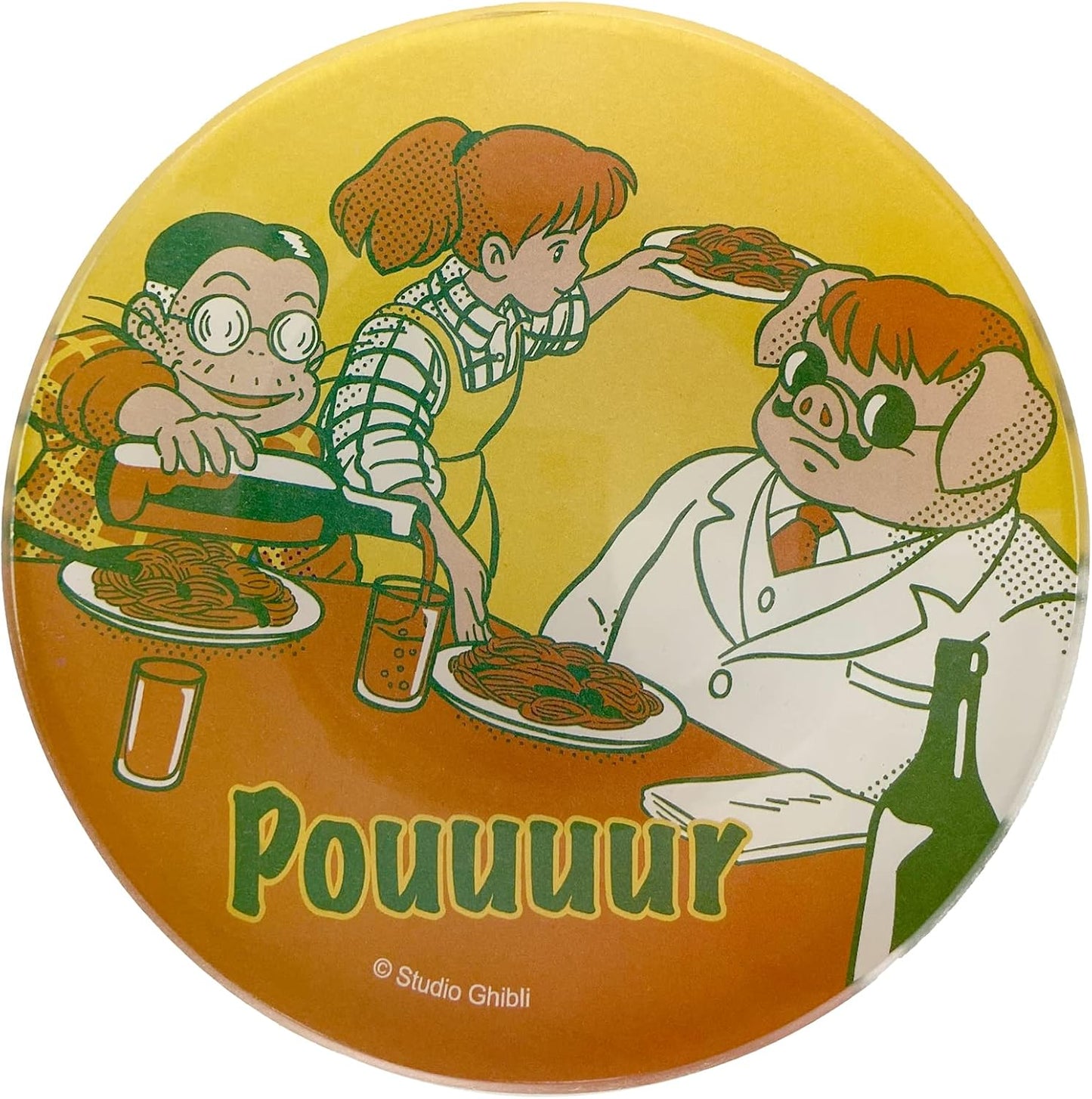 Mini Glass Plate - Porco Rosso (Pouuuur)